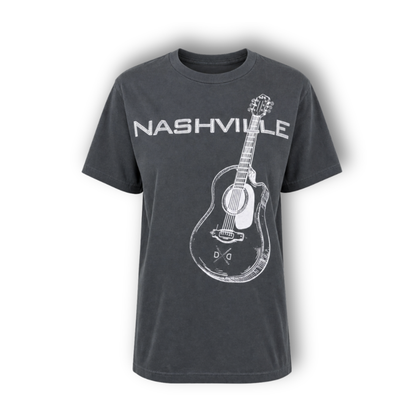Daniel Diamond Nashville Rhinestone Guitar Tee - CREWS