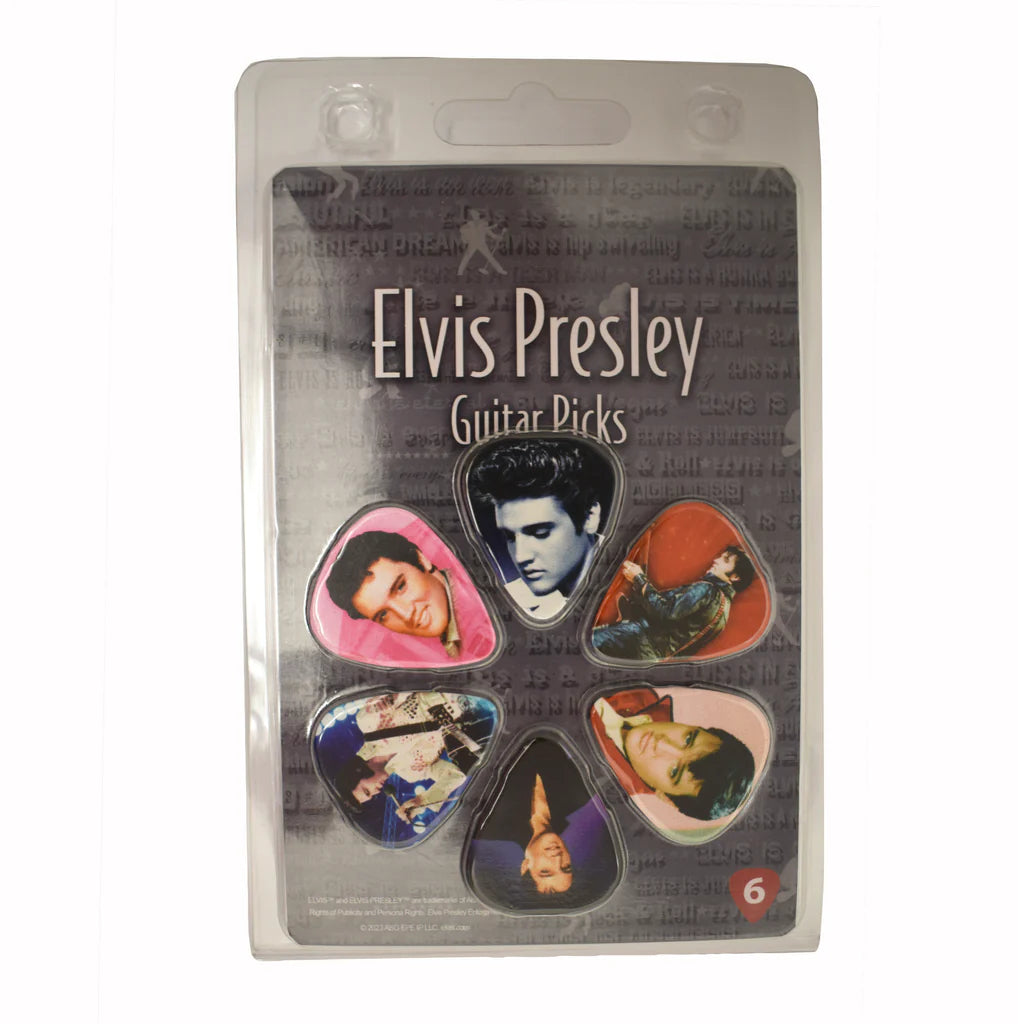 Elvis Set of 6 Guitar Picks