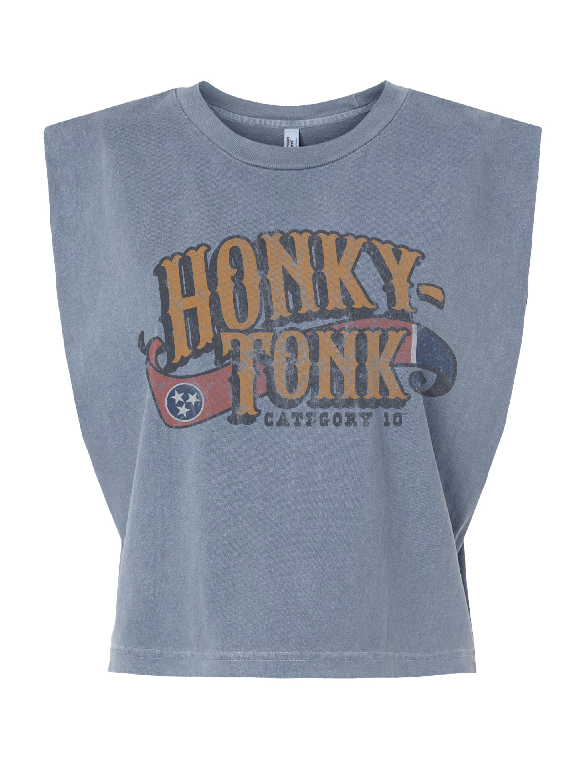 Category 10 Honky Tonk Flag Women's Muscle Tank