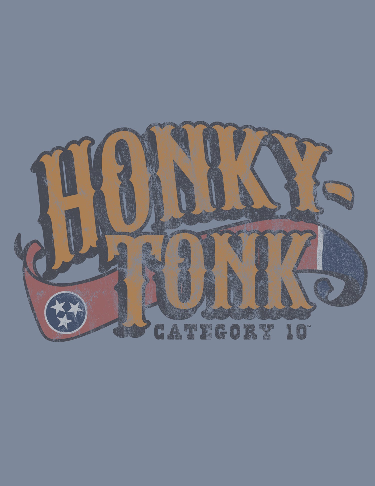 Category 10 Honky Tonk Flag Women's Muscle Tank