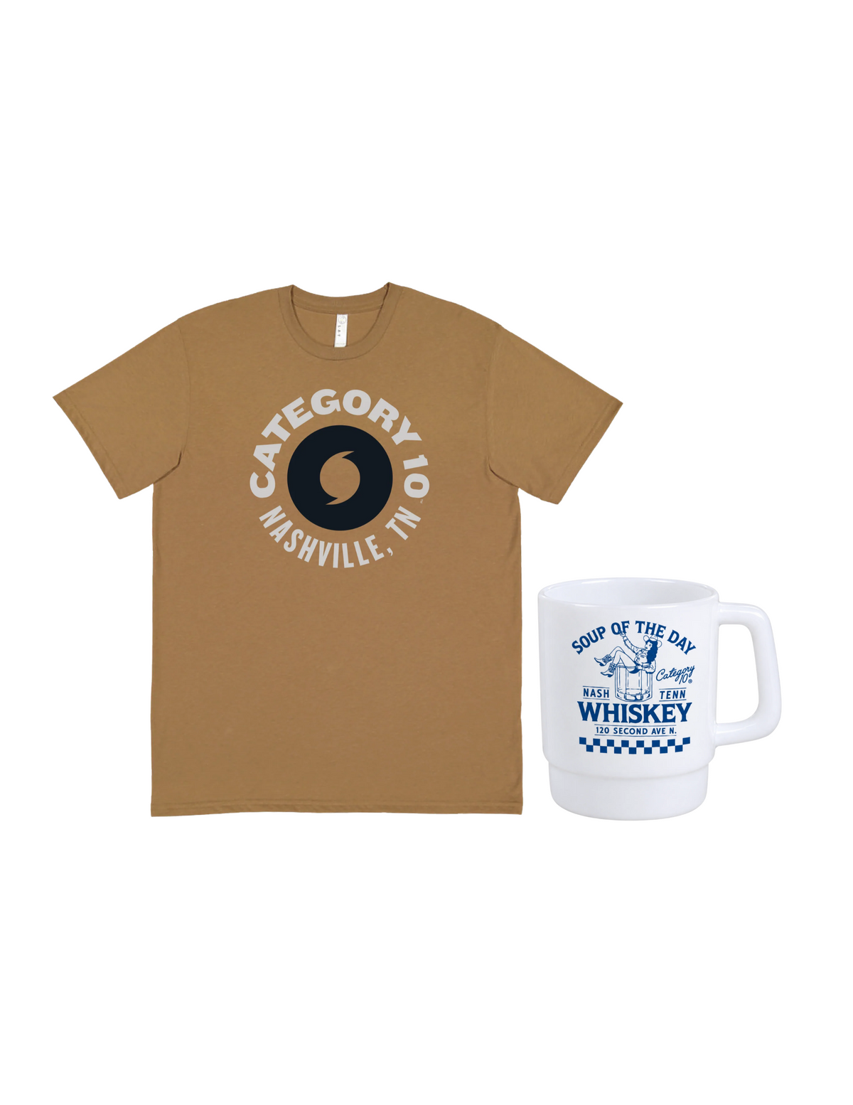 Category 10 Nashville Logo T-Shirt & Mug Bundle