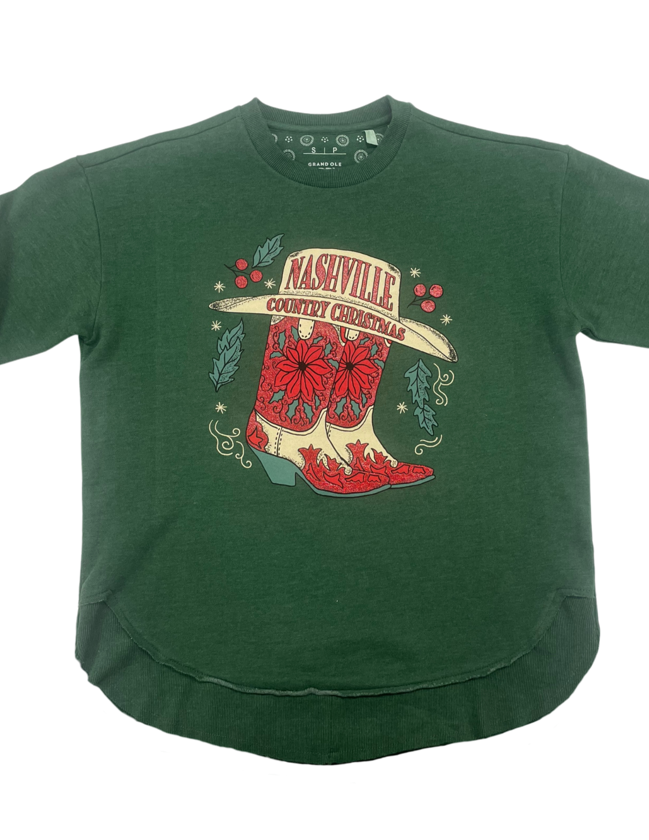 Women's Holiday Boots Sweatshirt