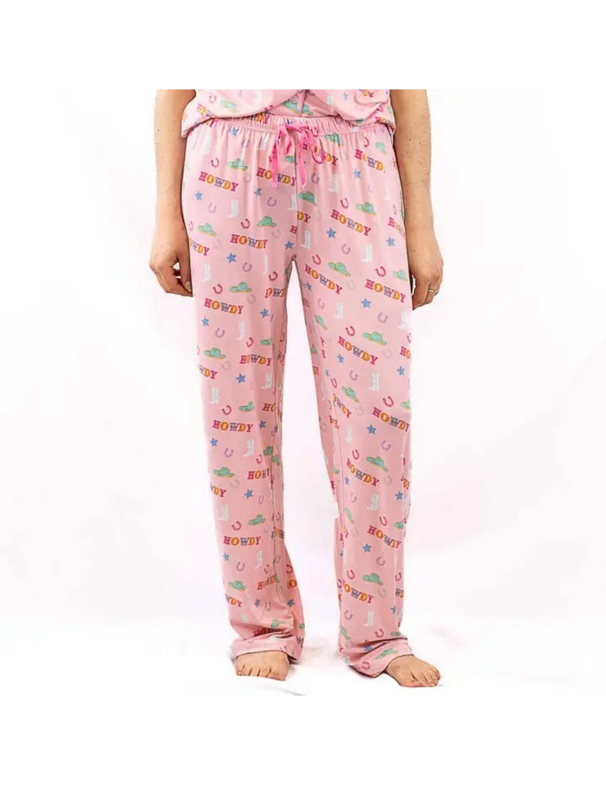 Howdy Partner Pajama Pants - PINK / XS - PANTS