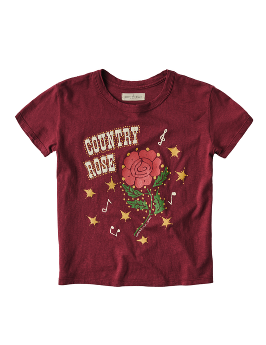 Opry x Imogene + Willie x Manuel Country Rose Tee - RED / XS/SM - CREWS