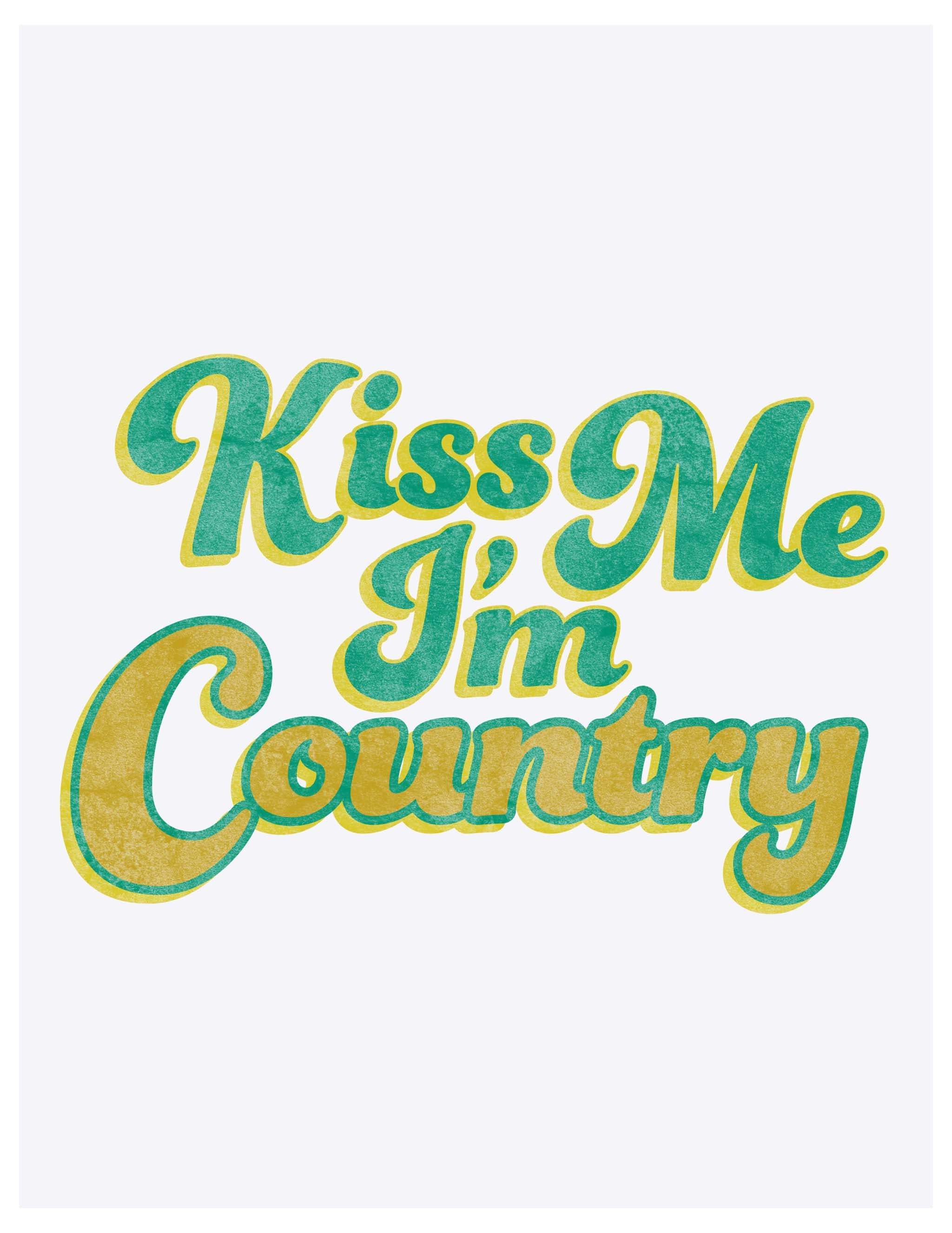 Kiss Me I'm Country Cropped T-Shirt