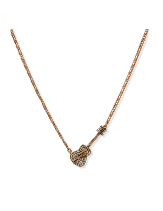 Lainey Wilson Pave Guitar Pendant Necklace - NECKLACE