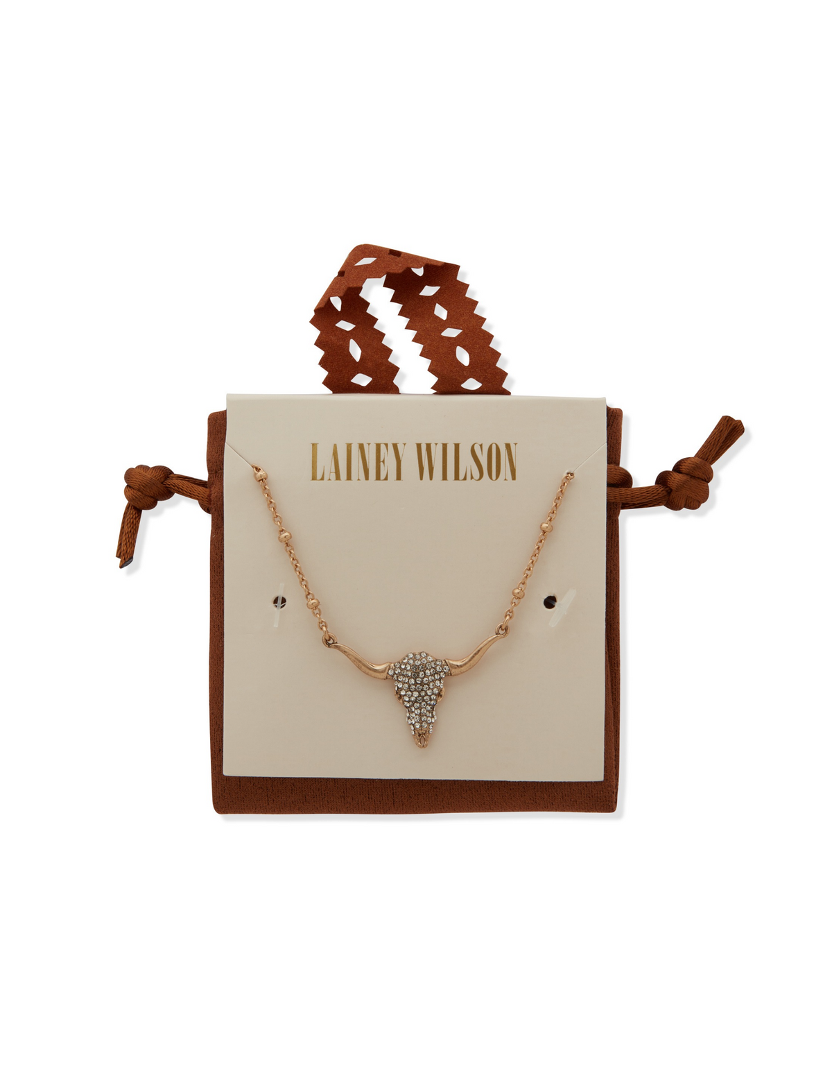 Lainey Wilson Pave Steer Head Pendant Necklace - NECKLACE