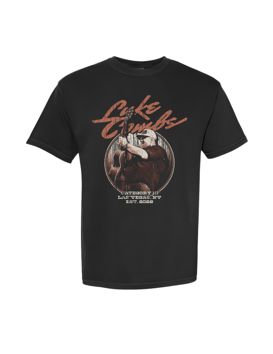 Category 10 Las Vegas Luke Combs Tour T-Shirt - BLACK / SM - CREWS