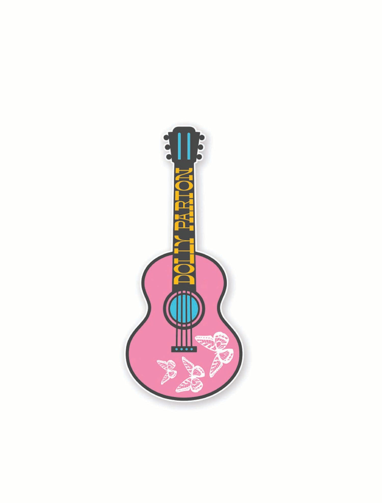 Dolly Parton Guitar Keychain