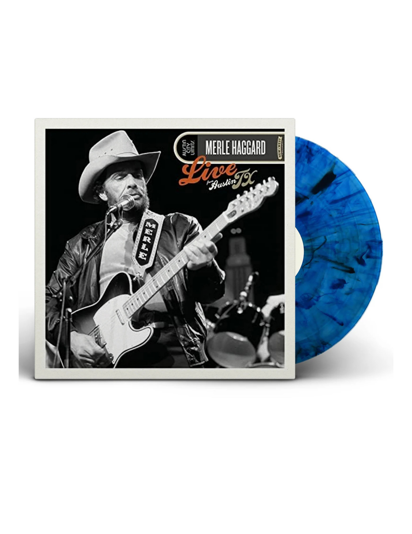 Merle Haggard: Live From Austin TX 85 (Black & Blue Marble LP) - LPS