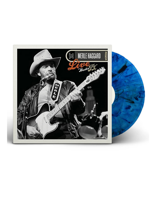 Merle Haggard: Live From Austin TX 85 (Black & Blue Marble LP) - LPS