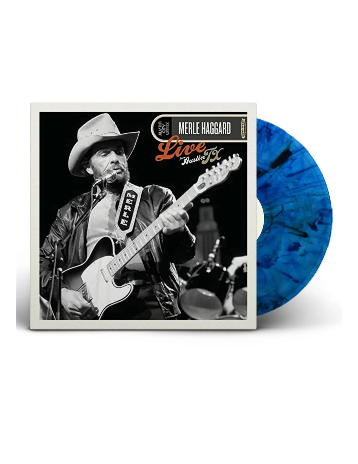 Merle Haggard: Live From Austin TX 85 (Black & Blue Marble LP) - LPS