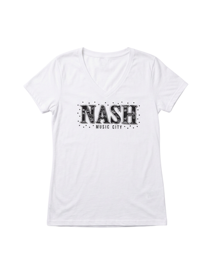 Nash Lace Embellished T-Shirt - SCOOPNECK