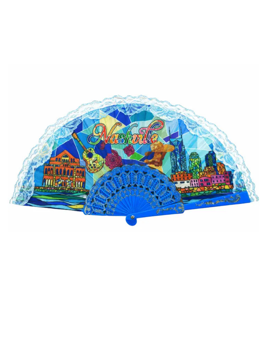 Nashville Mosaic Skyline Hand Fan - MISC SOUVENIRS