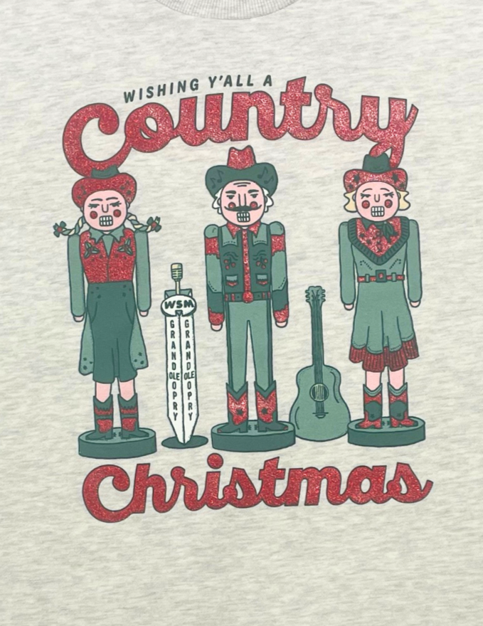 Women's Nutcracker Country Christmas Sweatshirt