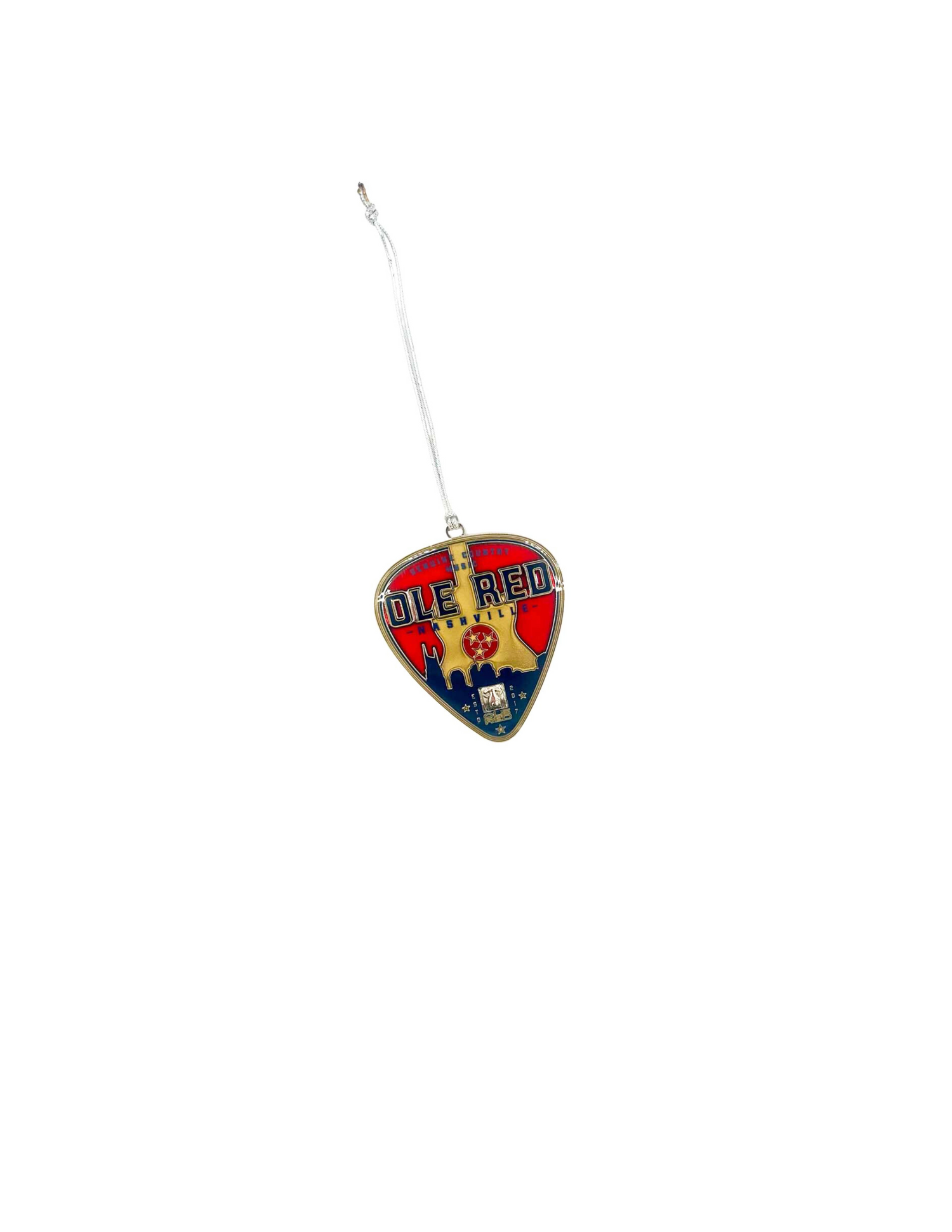 Ole Red Nashville Guitar Pick Stained Glass Ornament