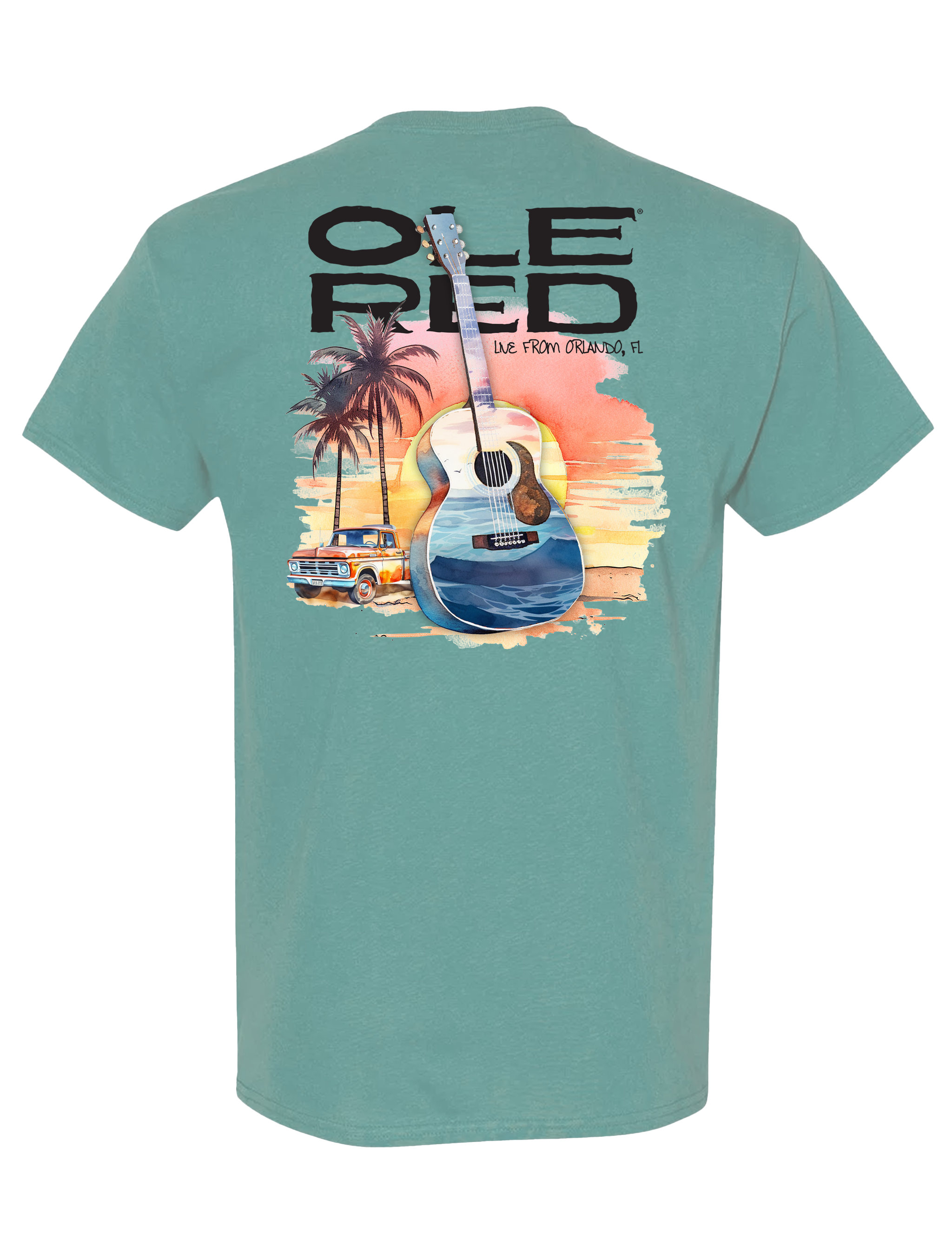 Ole Red Orlando Sunset Guitar T-Shirt