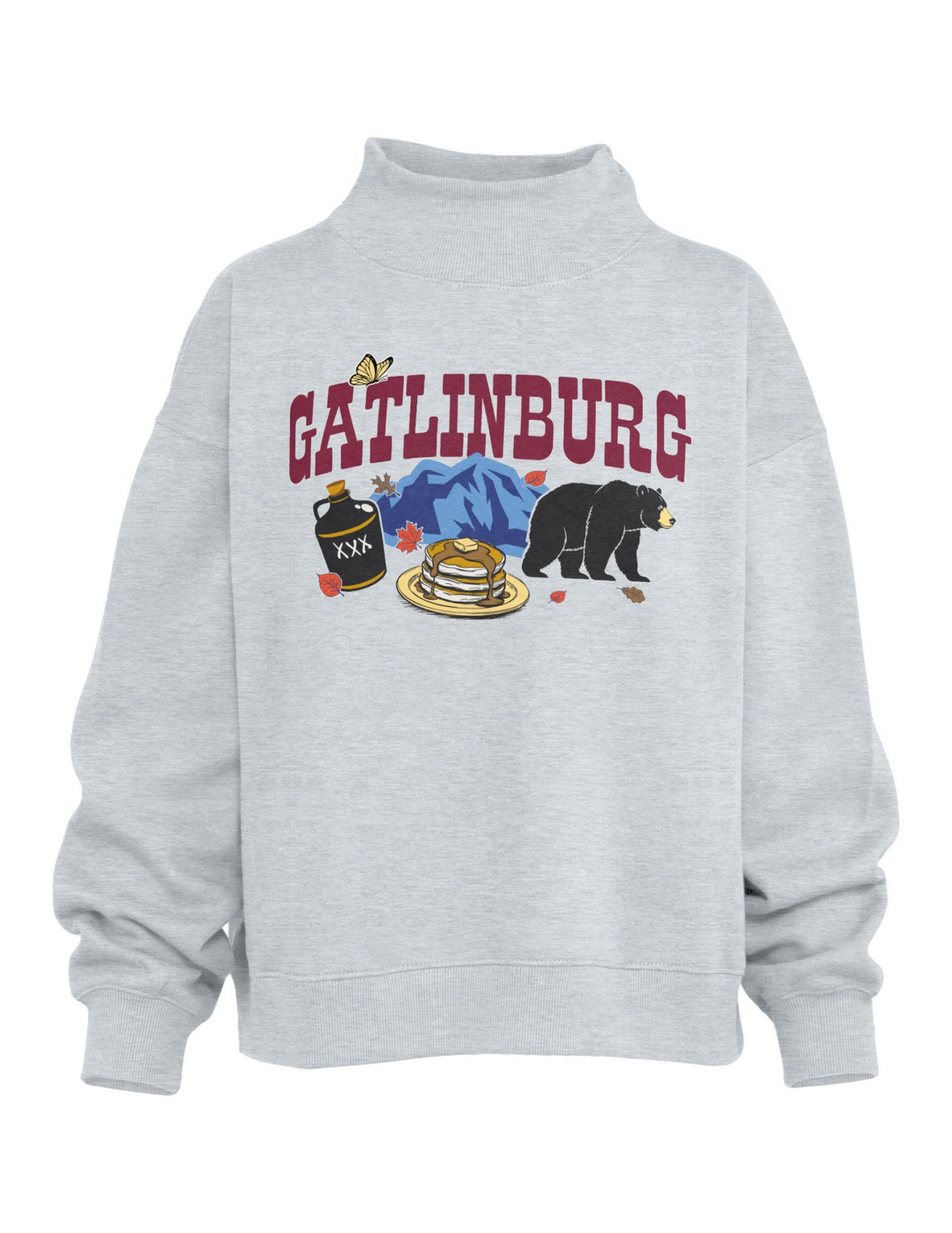 Ole Red Gatlinburg Mockneck Sweatshirt - GRAY / SM - MOCK