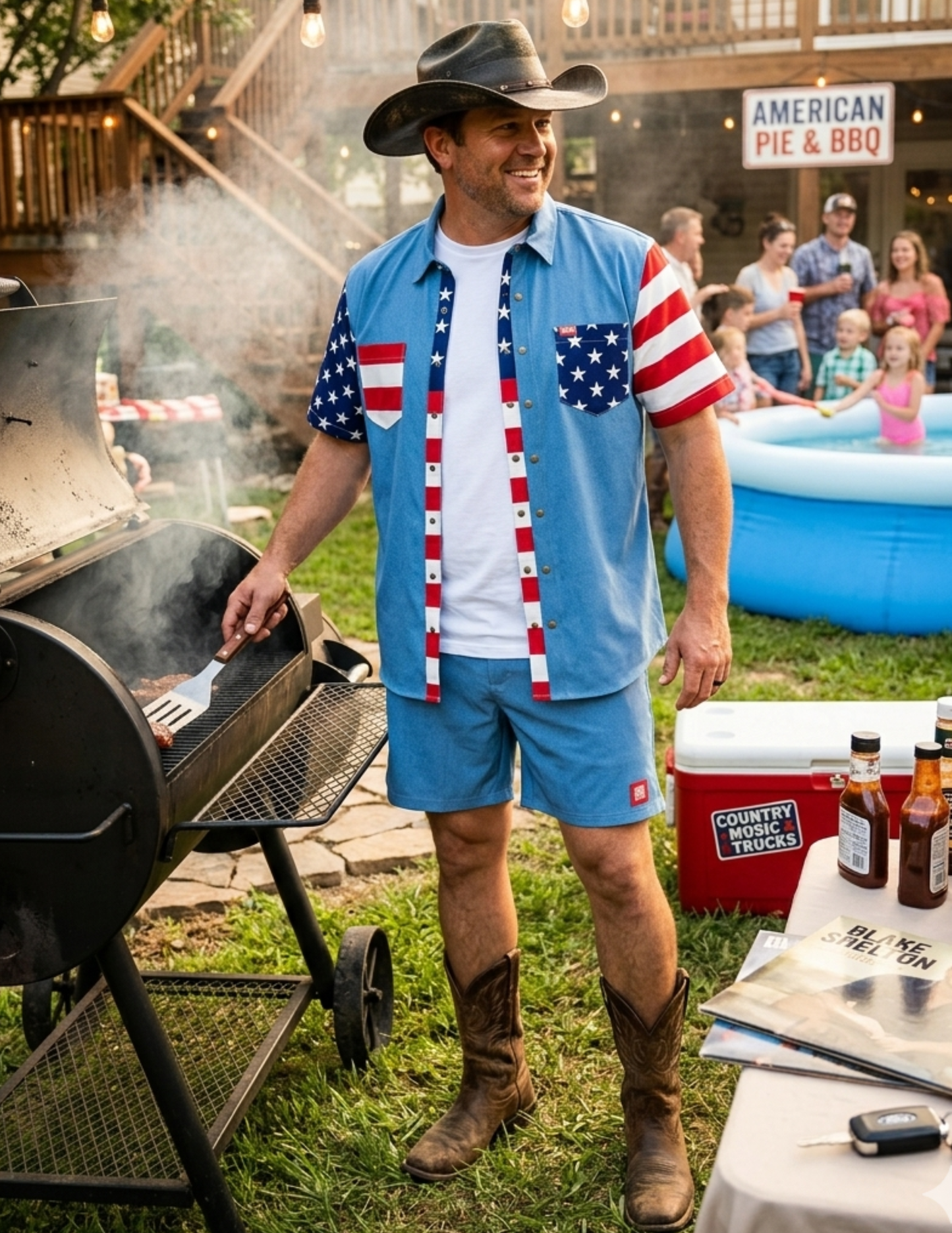 Ole Red Americana Mens Party Set - BUTTON FRONT