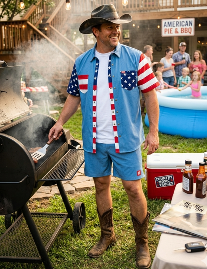 Ole Red Americana Mens Party Set - BUTTON FRONT