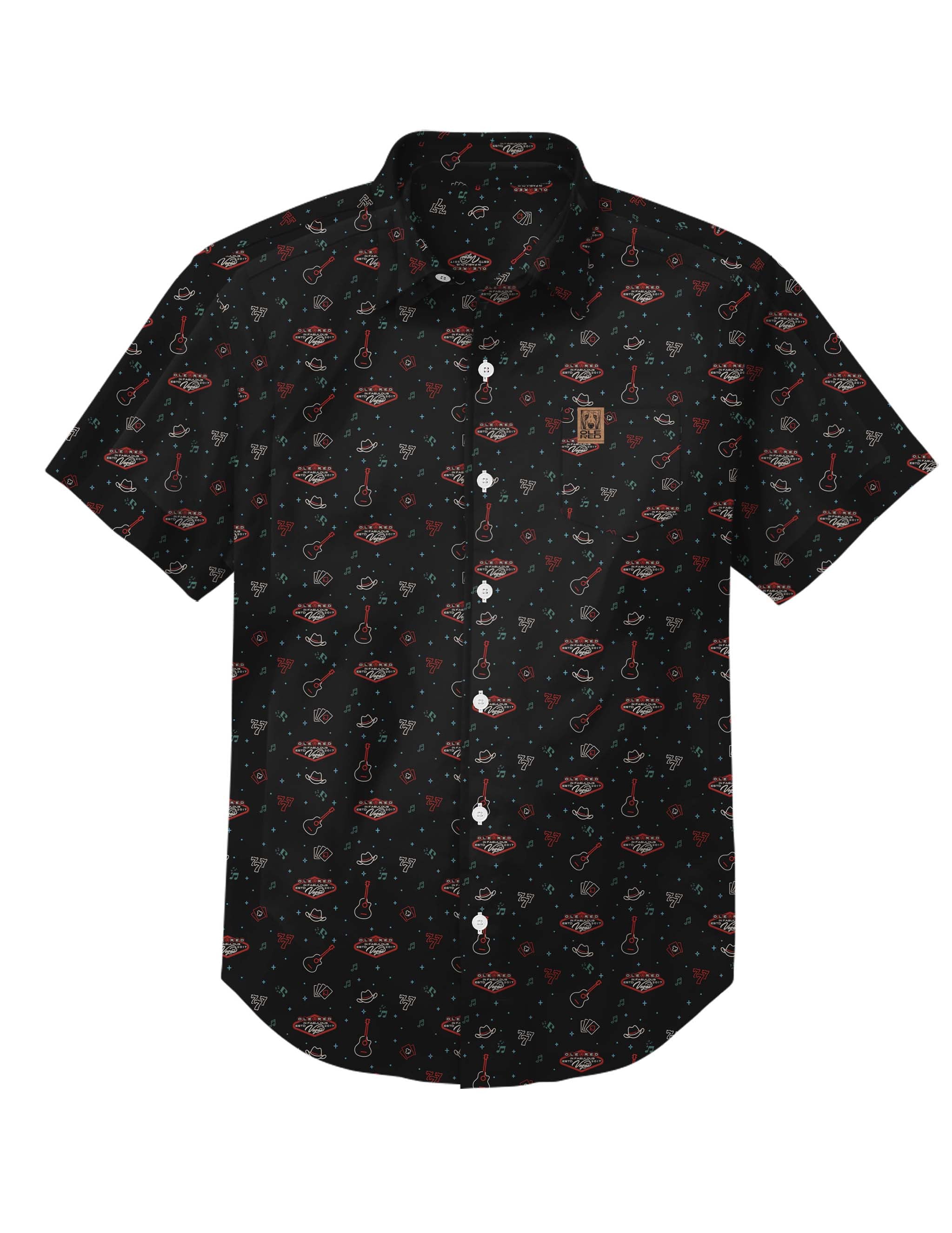 Ole Red Vegas Button Down Camp Shirt