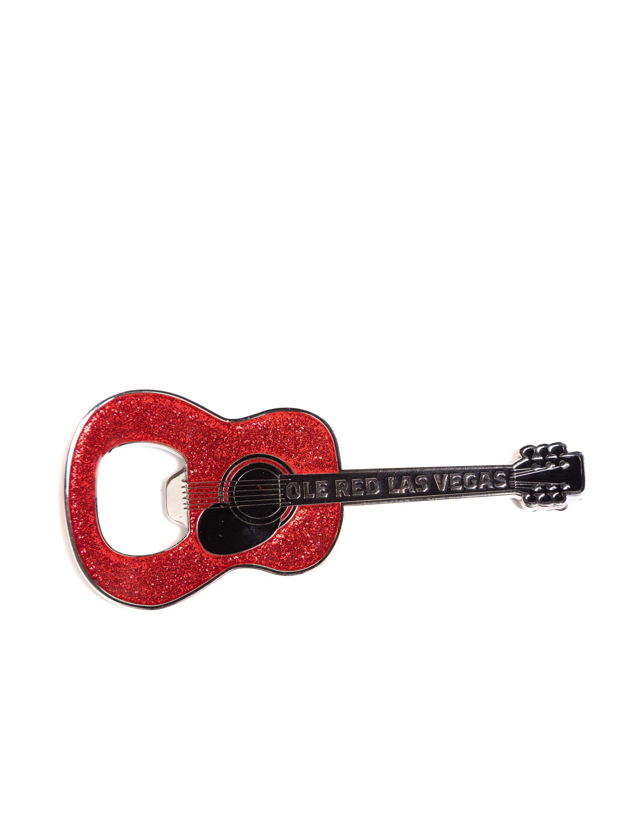 Ole Red Vegas Glitter Guitar Magnetic Bottle Opener