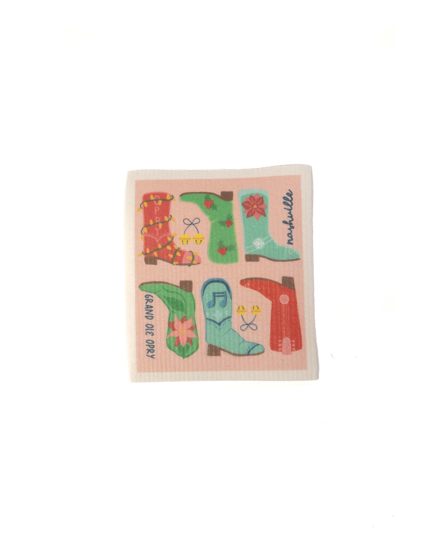 Howdy Holiday Reusable Dish Cloth