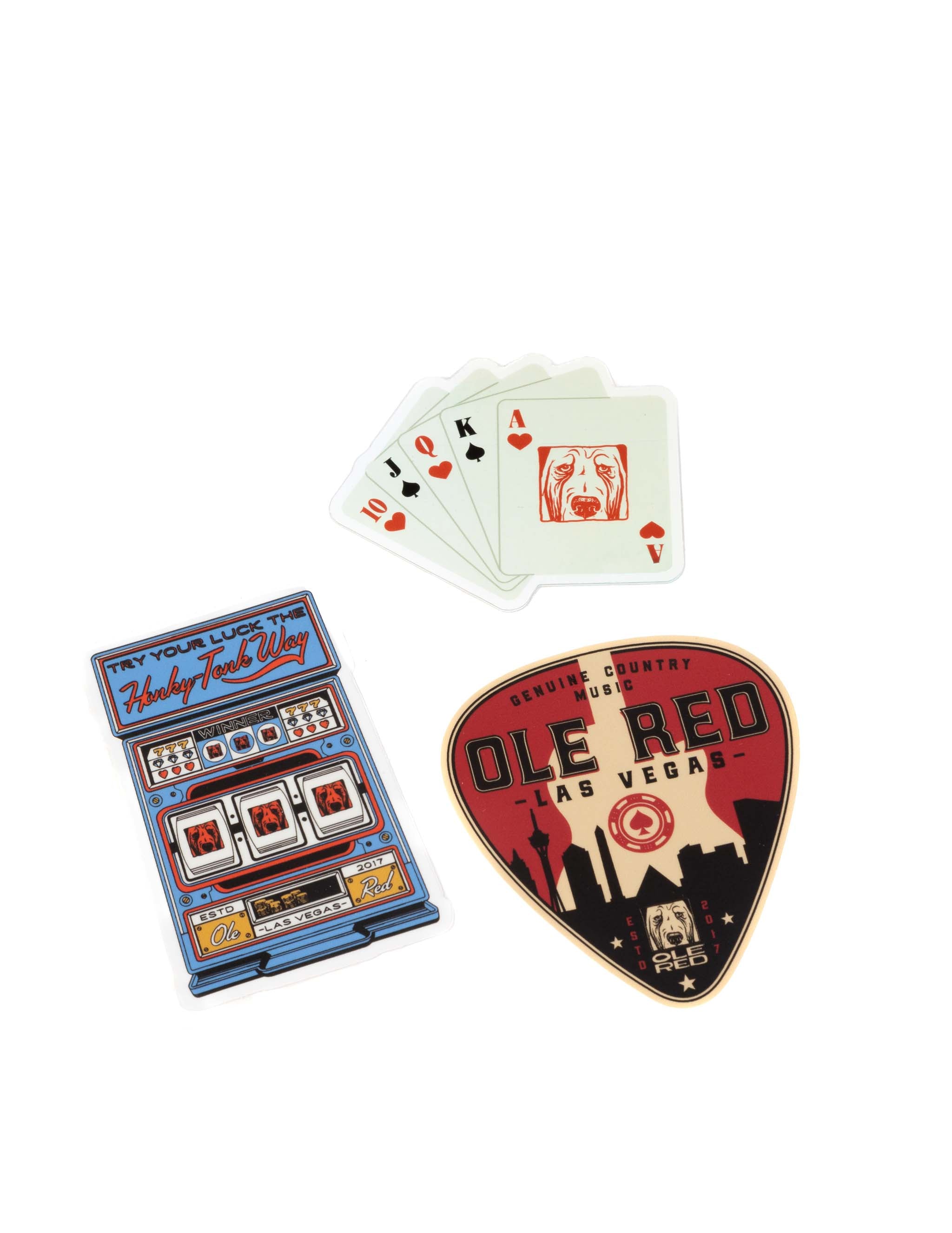 Ole Red Vegas 3-Pack Decal Set