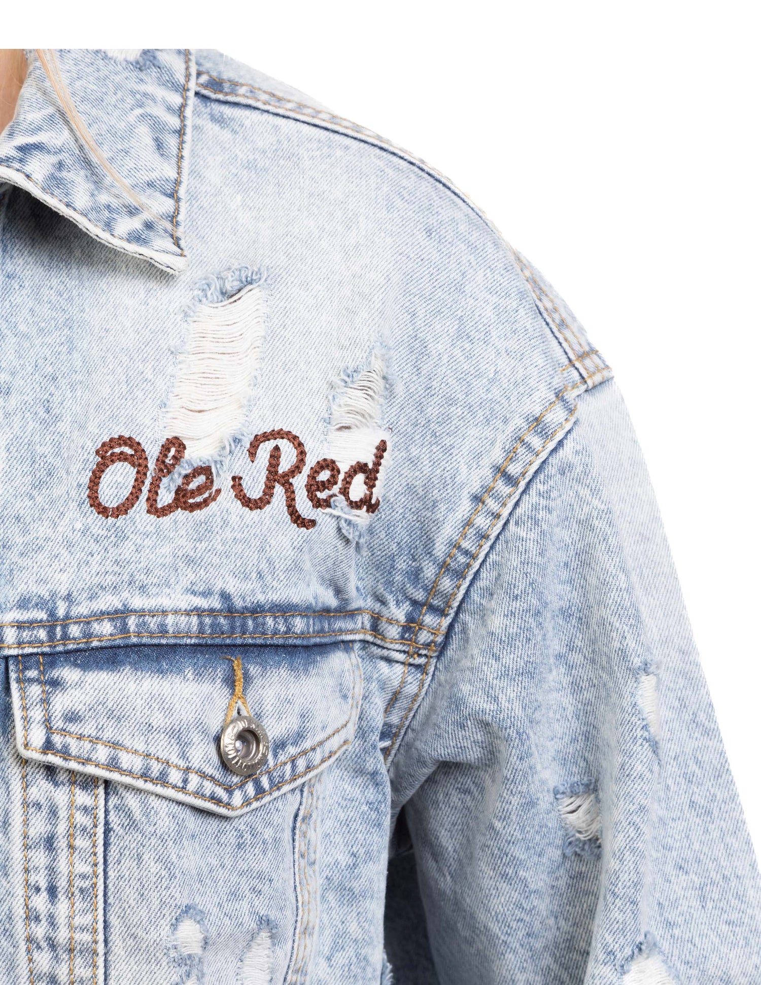 Ole Red Whiskey Business Patch Denim Jacket