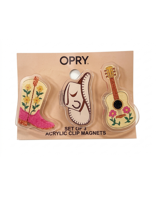 Opry Acrylic Clip Magnet Set - MAGNETS