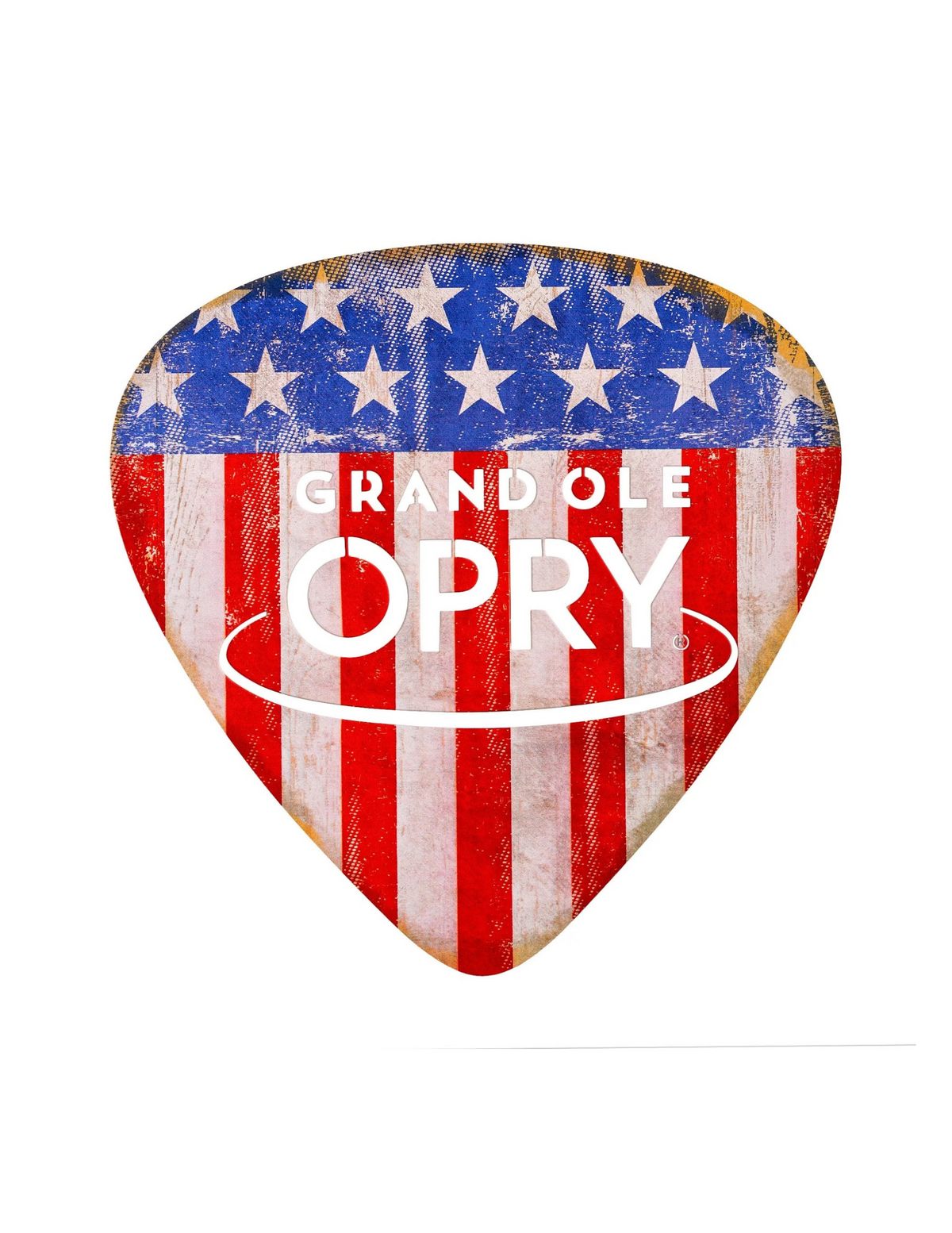 Opry Americana Guitar Pick Metal Plaque - FRAMED ART