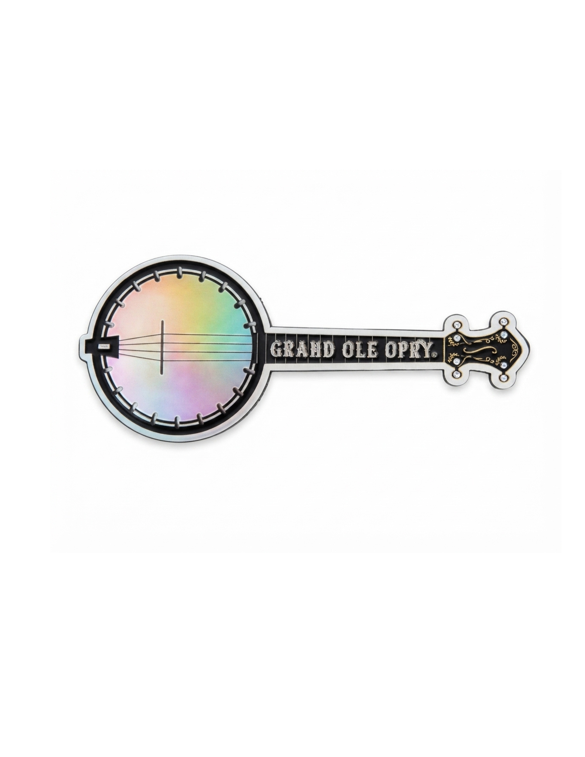 Opry Foil Rhinestone Banjo Oversized Magnet - MAGNETS
