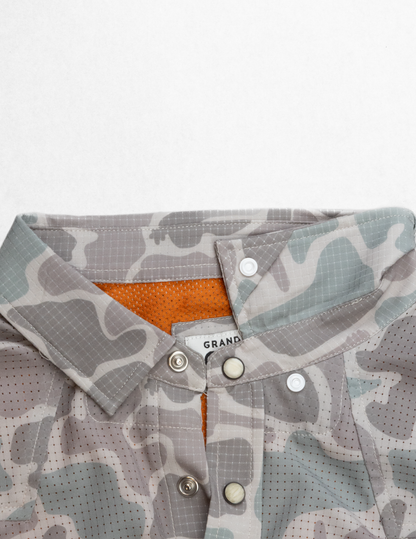 Opry Scout Pearl Snap Camo Button Up Shirt - BUTTON FRONT