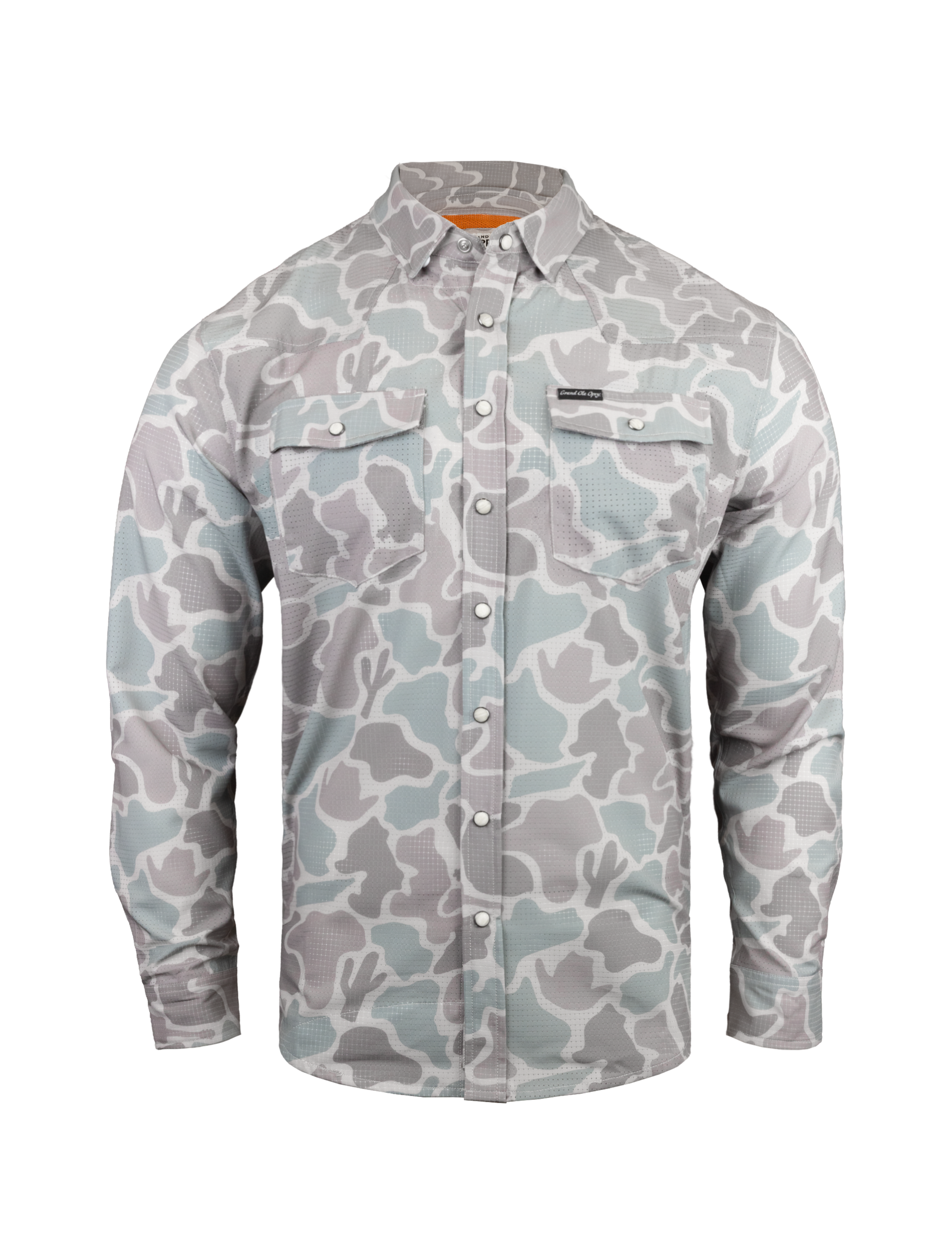 Opry Scout Pearl Snap Camo Button Up Shirt - BUTTON FRONT