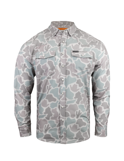Opry Scout Pearl Snap Camo Button Up Shirt - BUTTON FRONT