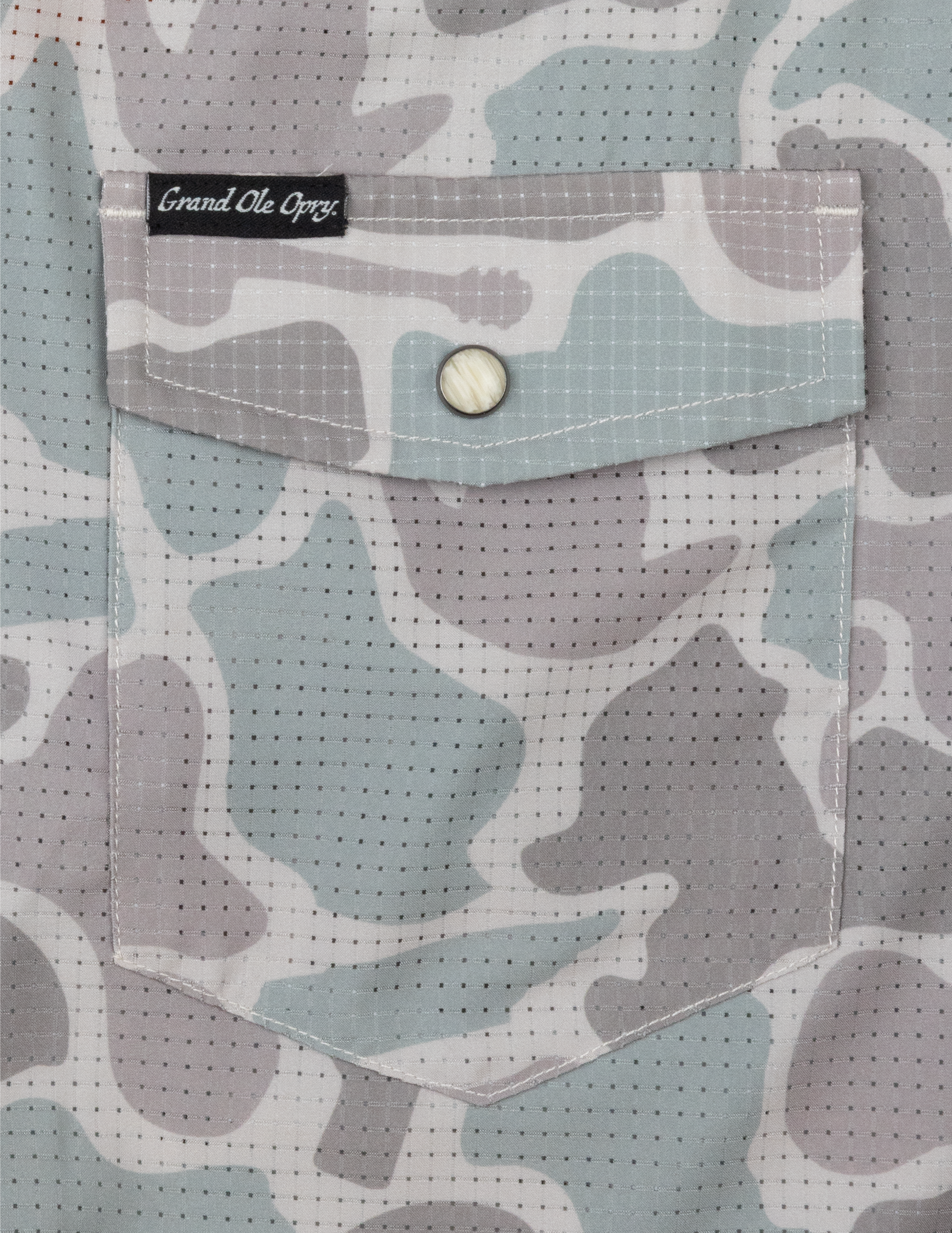 Opry Scout Pearl Snap Camo Button Up Shirt - BUTTON FRONT