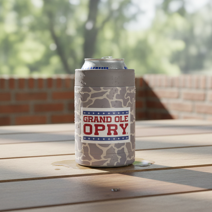can cooler sitting on a table 