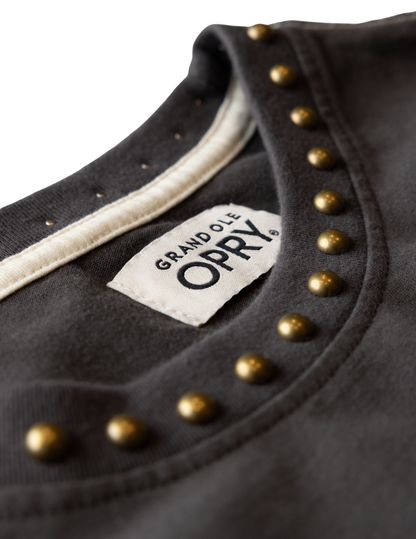 Opry Women’s Step Into The Circle Studded Boxy T-Shirt - CREWS
