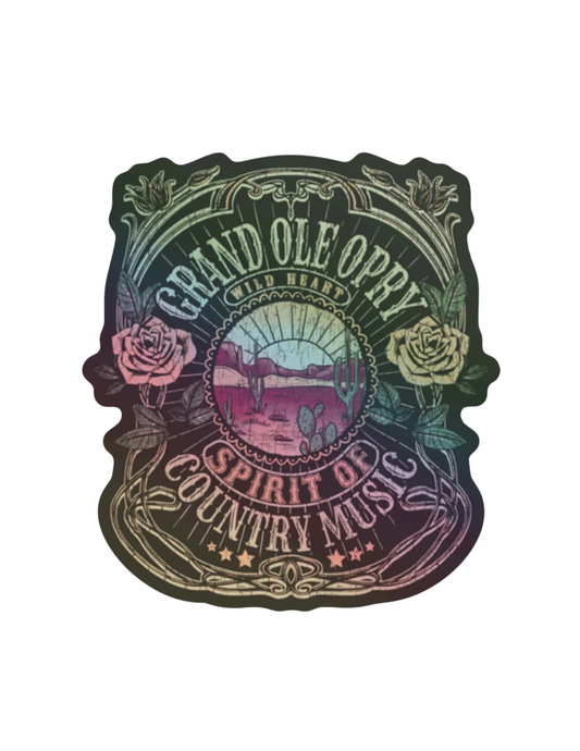 Opry Wild Heart Holographic Decal - STICKERS/DECALS
