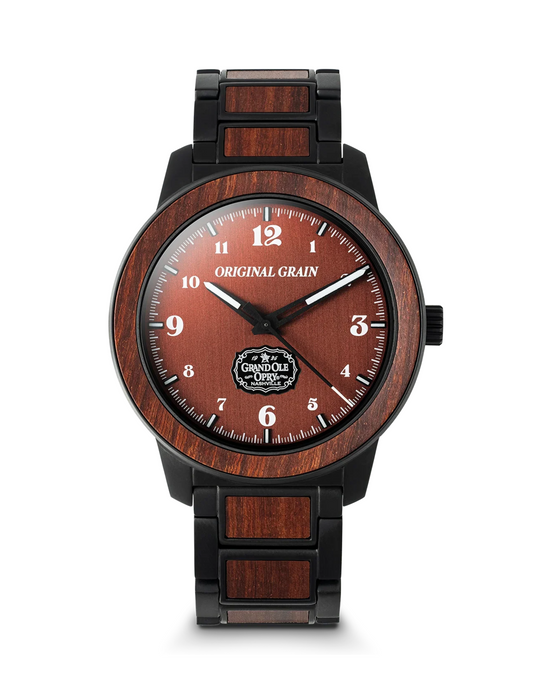 Original Grain Grand Ole Opry Barrel 46mm Stage Wood Watch - WATCHES