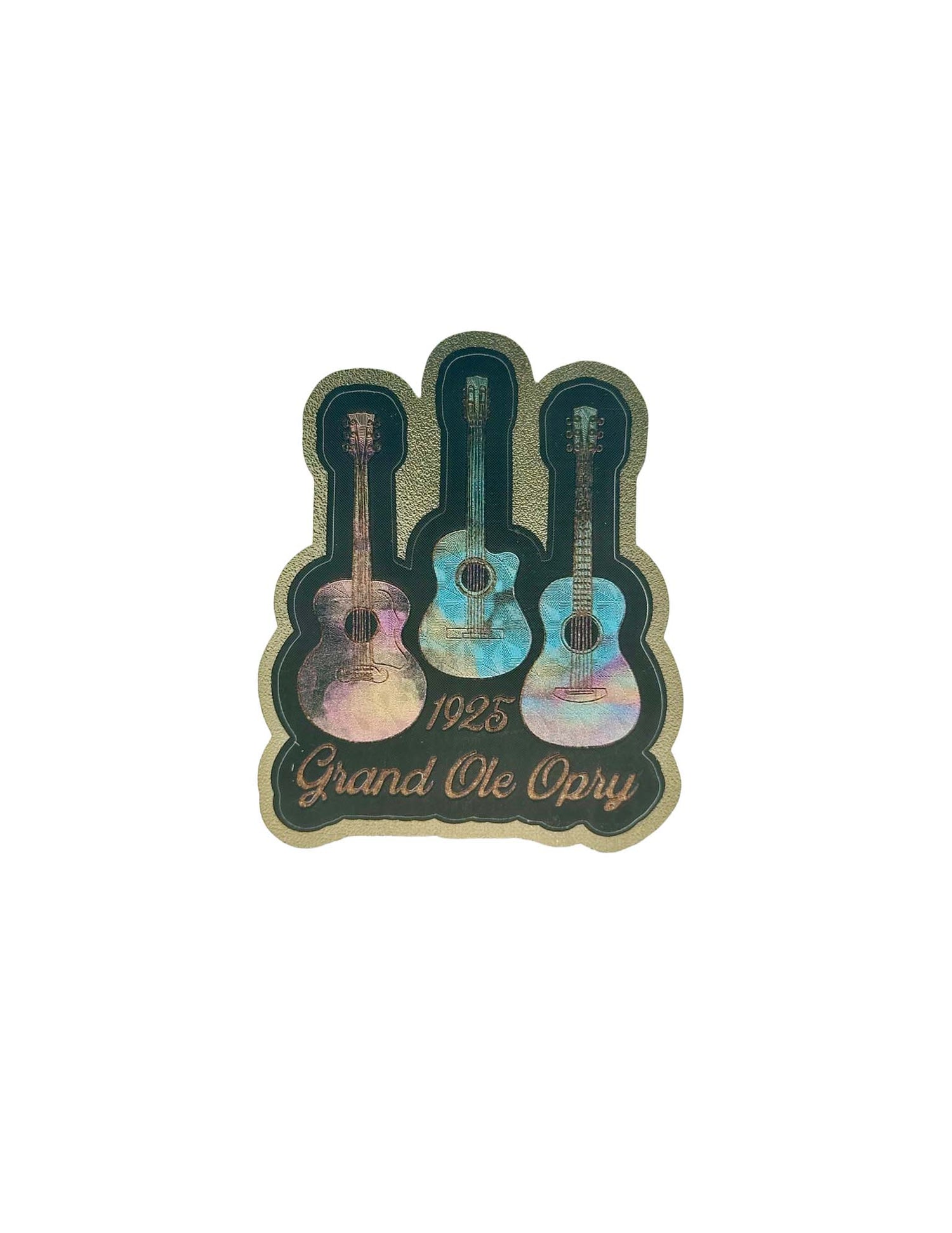 Opry Watercolor Guitar Foil Sticker