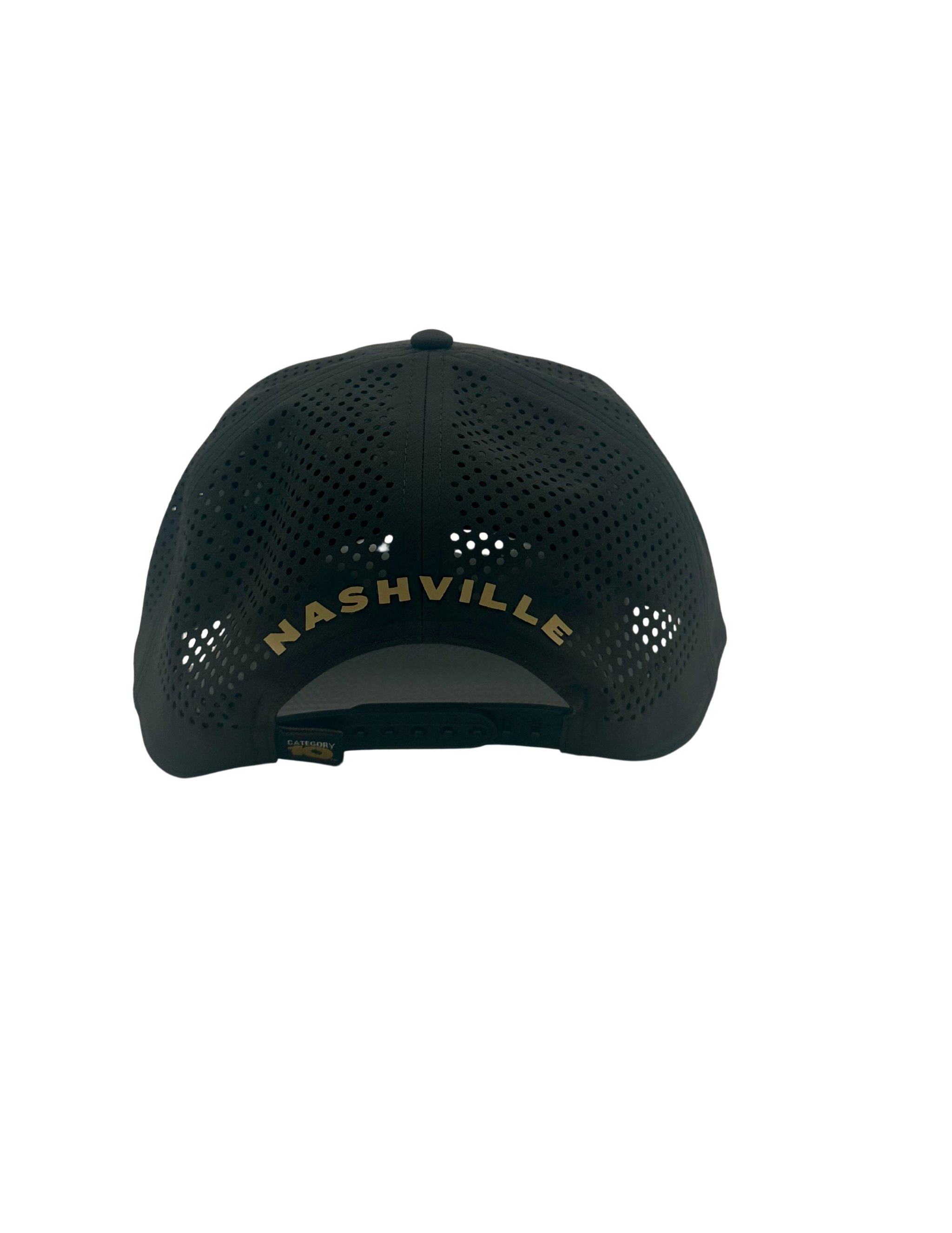 Category 10 Performance Black Logo Hat