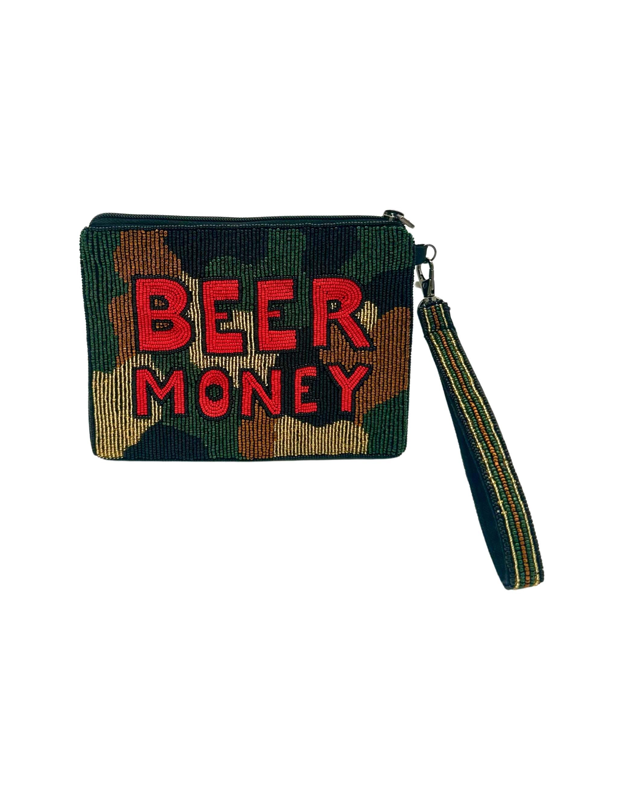 Ole Red Beer Money Beaded Pouch