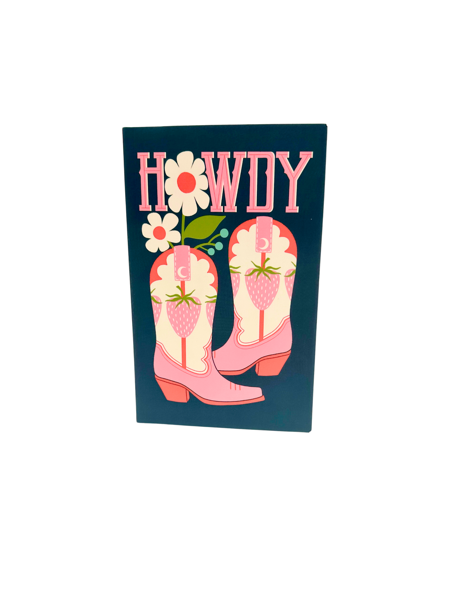 Howdy Strawberry Boots Notebook