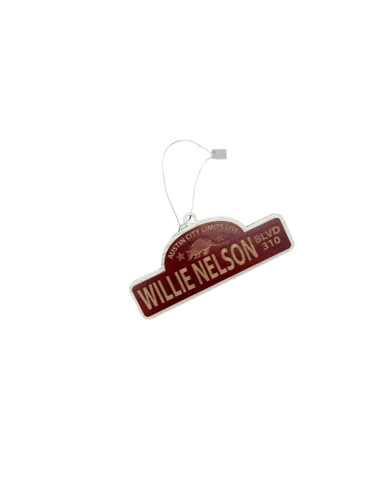 ACL Live Willie Nelson Blvd Wooden Ornament