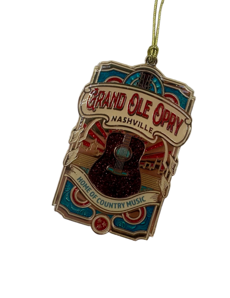 Opry Home of Country Music Glitter Ornament