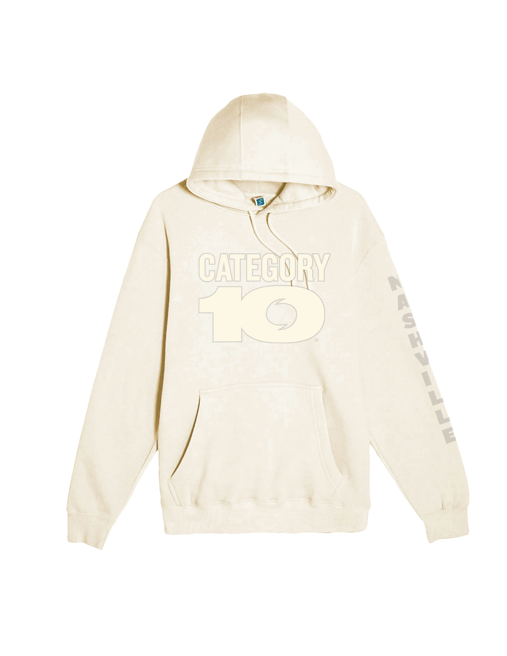 Category 10 Flocked Logo Hoodie