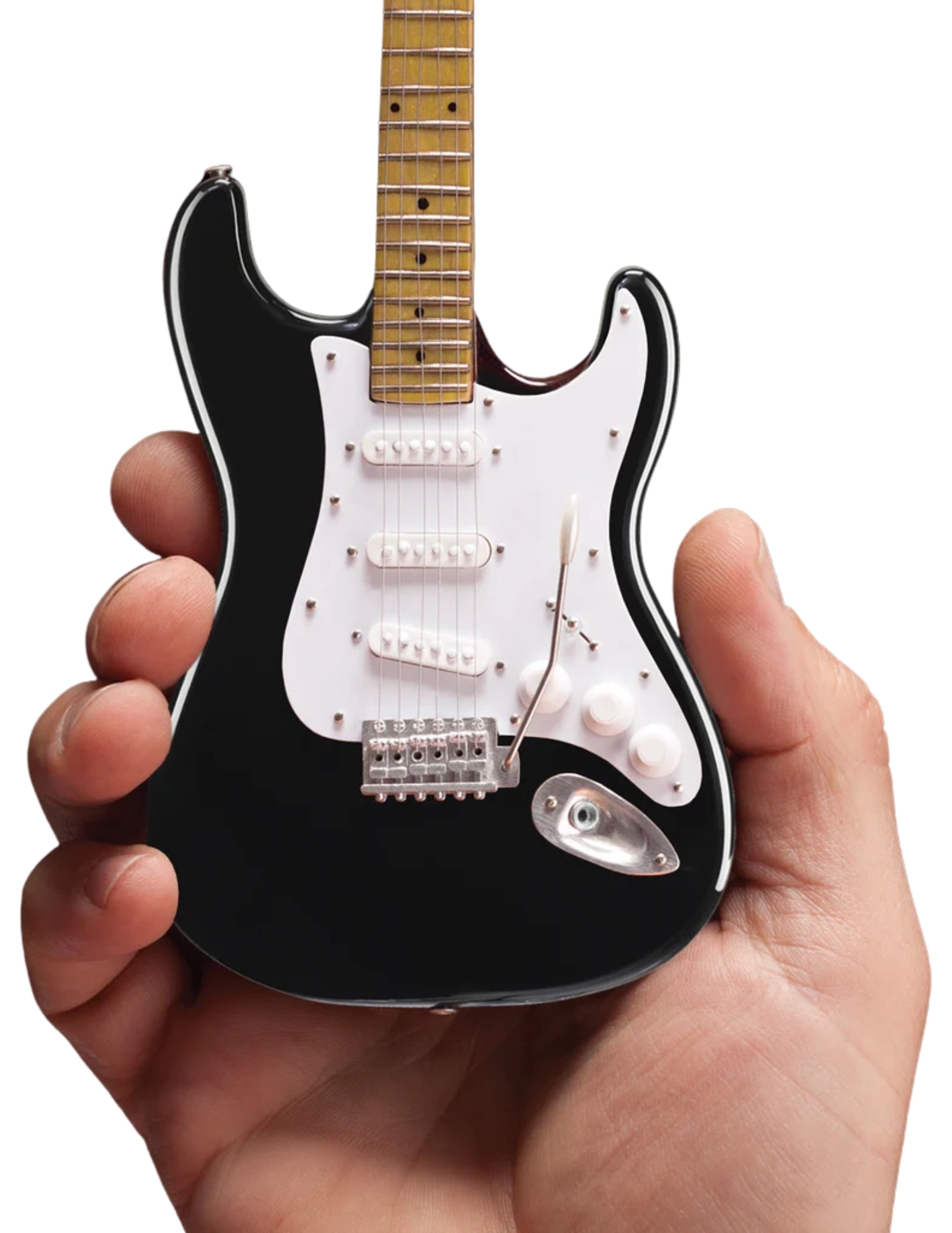 Miniature Fender™ Strat™ "Stratocaster" Classic Black Model Guitar