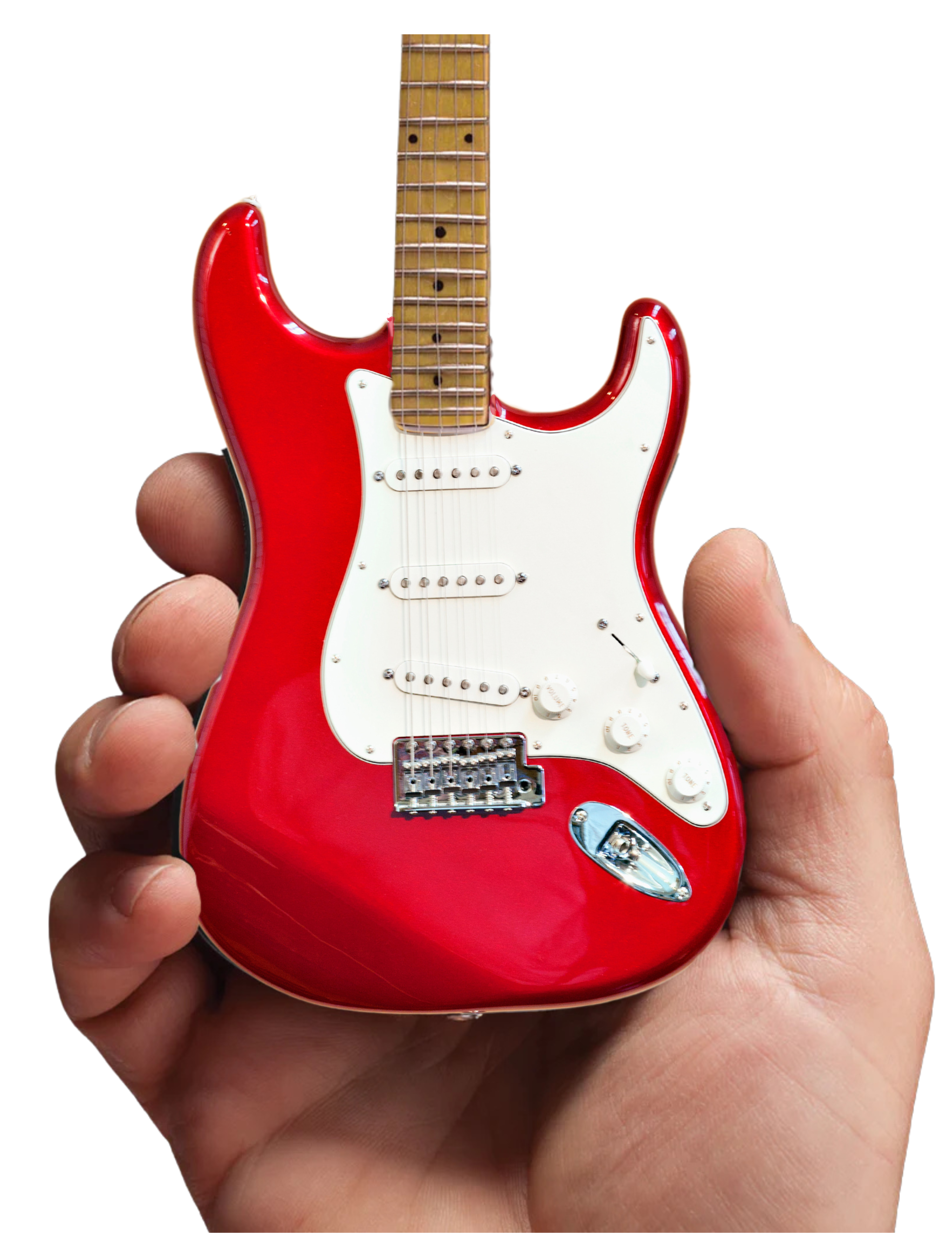 Miniature Fender™ Strat™ Candy Apple Red Model Guitar