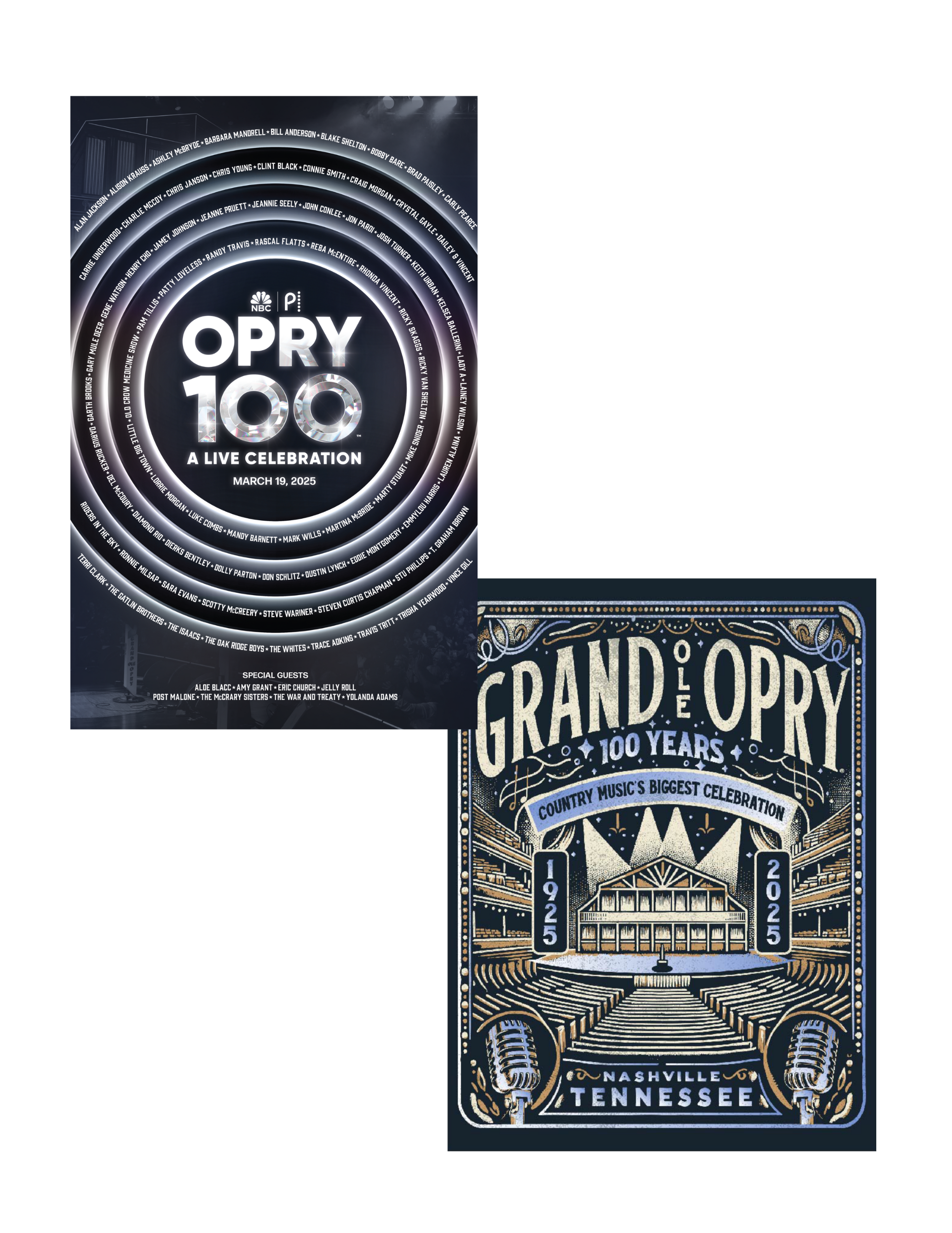 Opry 100 NBC Milestone Poster Bundle